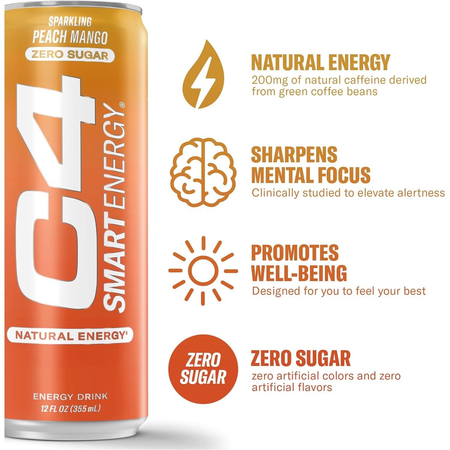 C4 Energy Smart Bebida Pack 12 Latas - Suplefit Mx