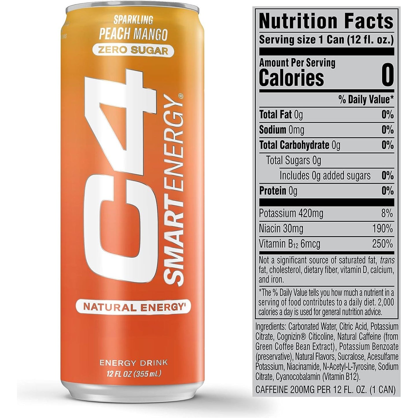 C4 Energy Smart Bebida Pack 12 Latas - Suplefit Mx