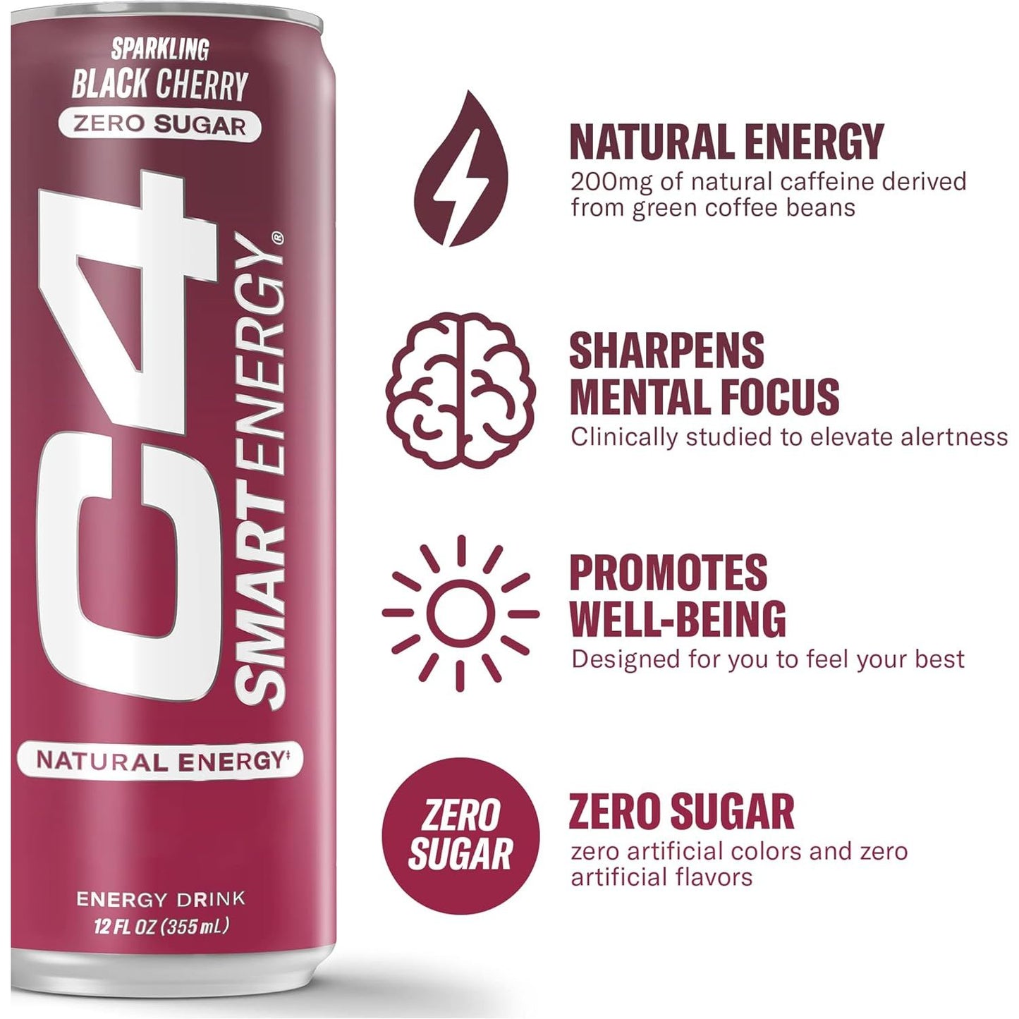 C4 Energy Smart Bebida Pack 12 Latas - Suplefit Mx