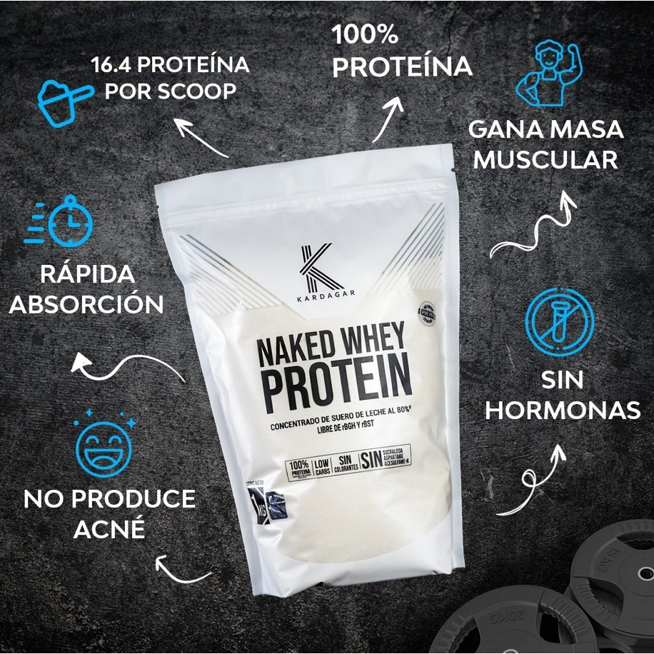 Naked Whey Protein 1kg - Suplefit Mx