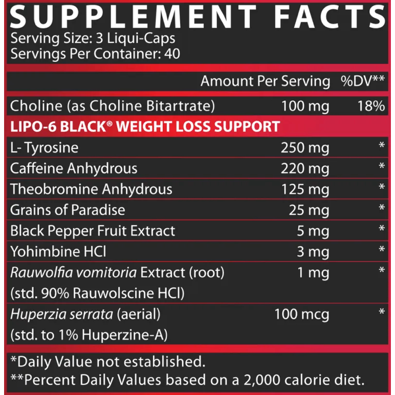 Lipo 6 Black - Suplefit Mx