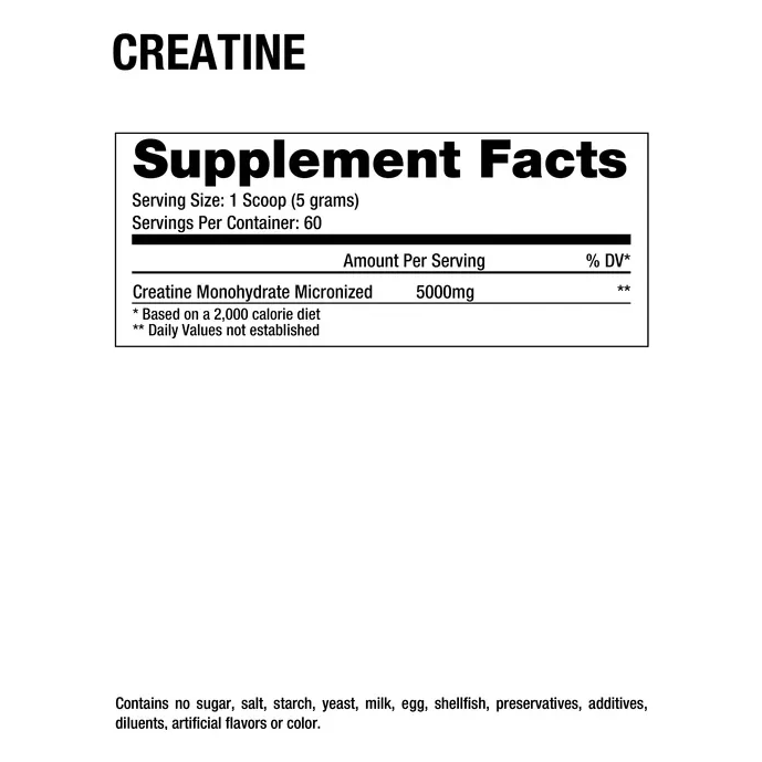Creatine Monohydrate 300gr Unflavored - Suplefit Mx