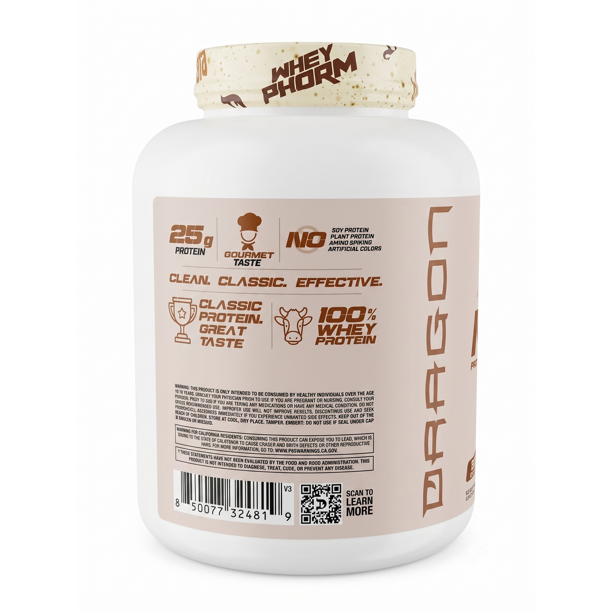 Proteina Dragon Pharma Wheyphorm 3.99lbs Sabor Horchata - Suplefit Mx