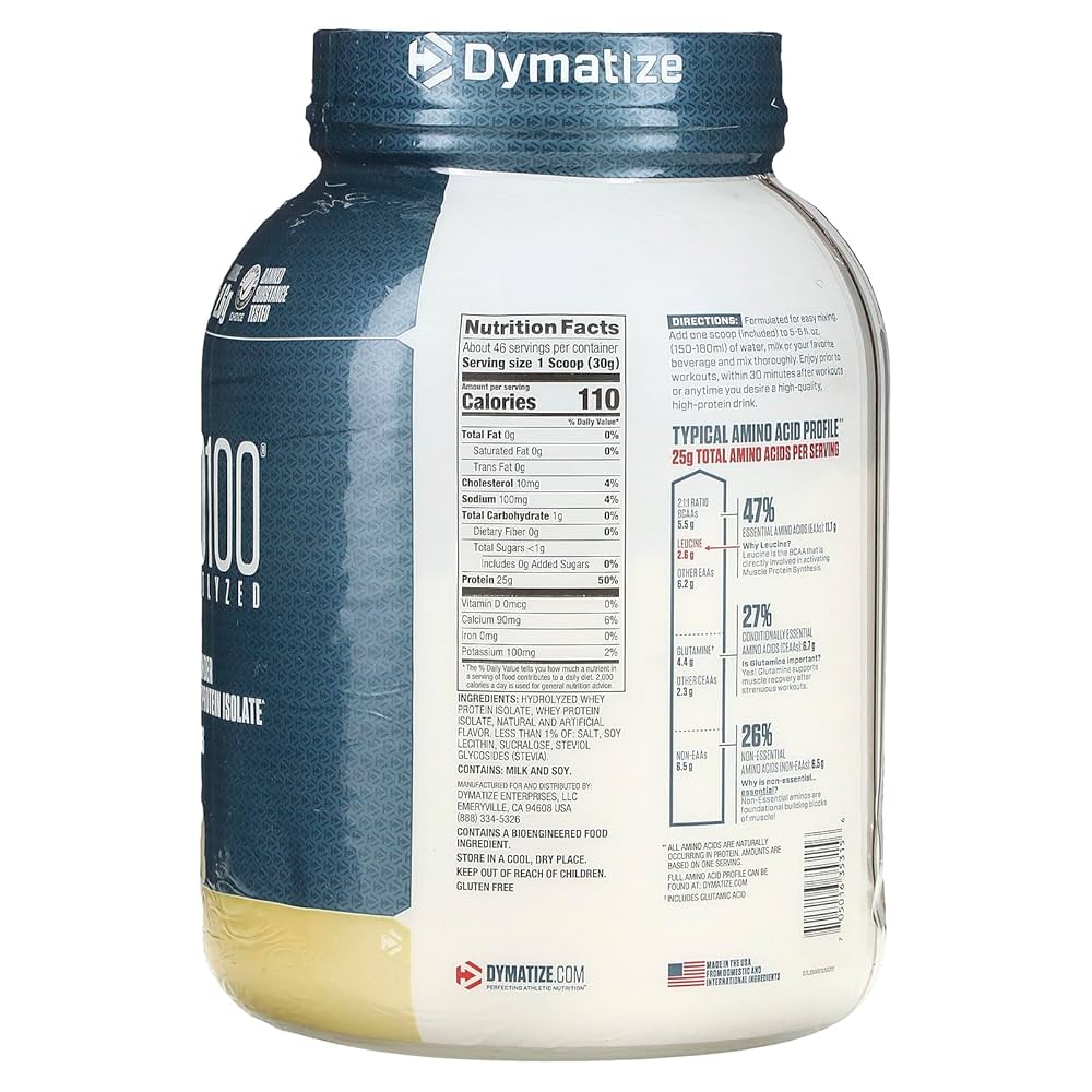 ISO 100 HYDROLIZED 3LB