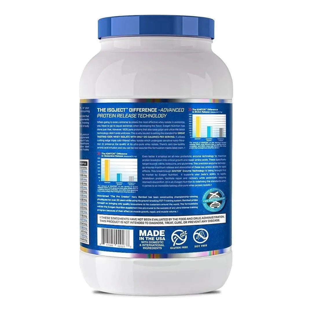 ISOJECT ULTRA-PURE WHEY ISOLATE PROTEIN POWDER 26 SERVICIOS