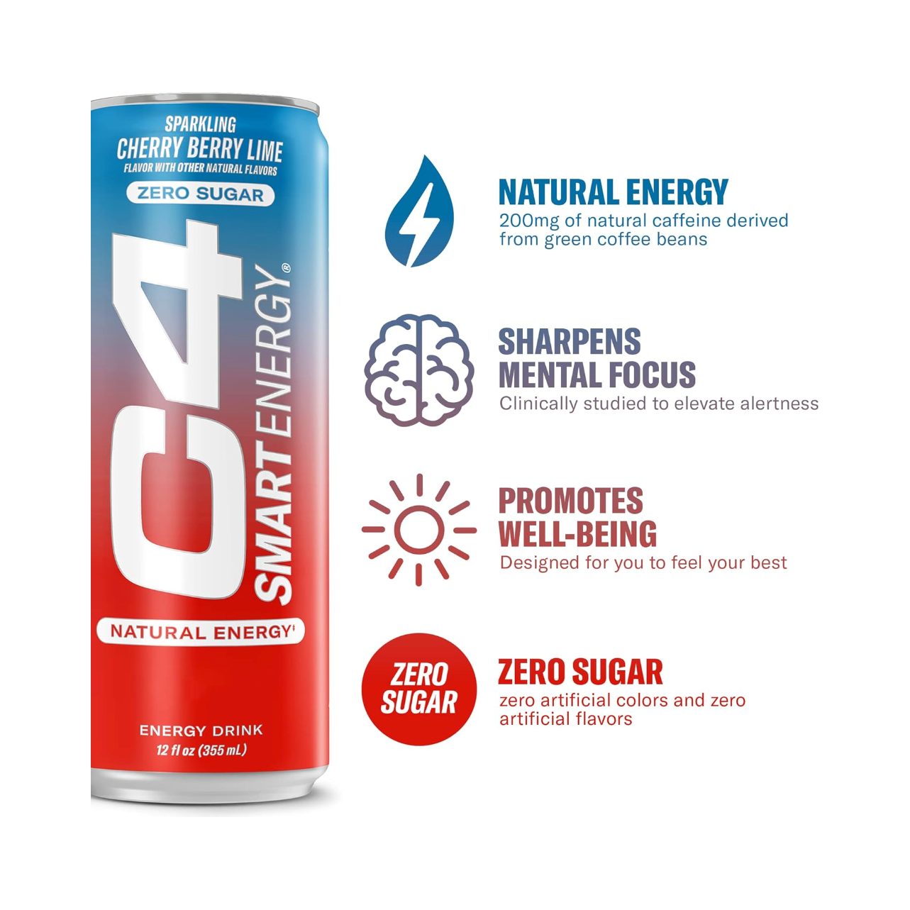 C4 Energy Smart Bebida Pack 12 Latas - Suplefit Mx