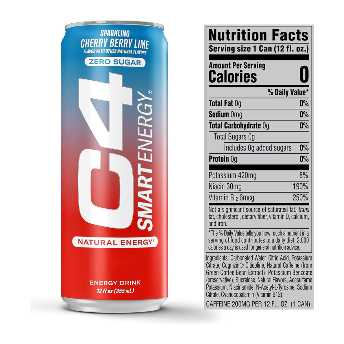 C4 Energy Smart Bebida Pack 12 Latas - Suplefit Mx