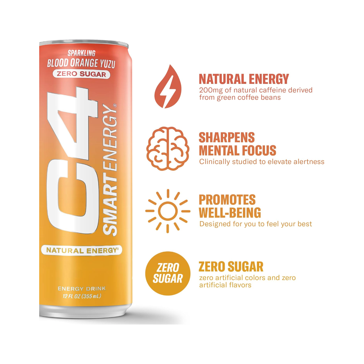C4 Energy Smart Bebida Pack 12 Latas - Suplefit Mx