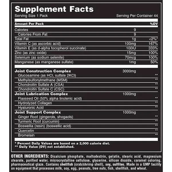 Glucosamine Universal Nutrition Animal Flex 44 Packs Sf