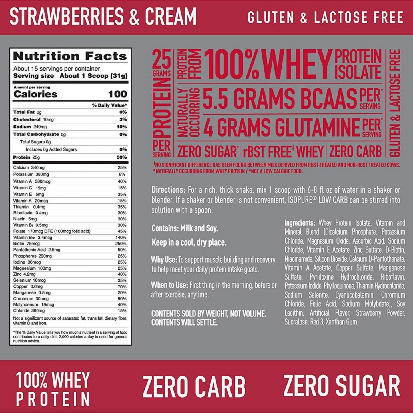 Zero Carb Protein 3LB - Suplefit Mx