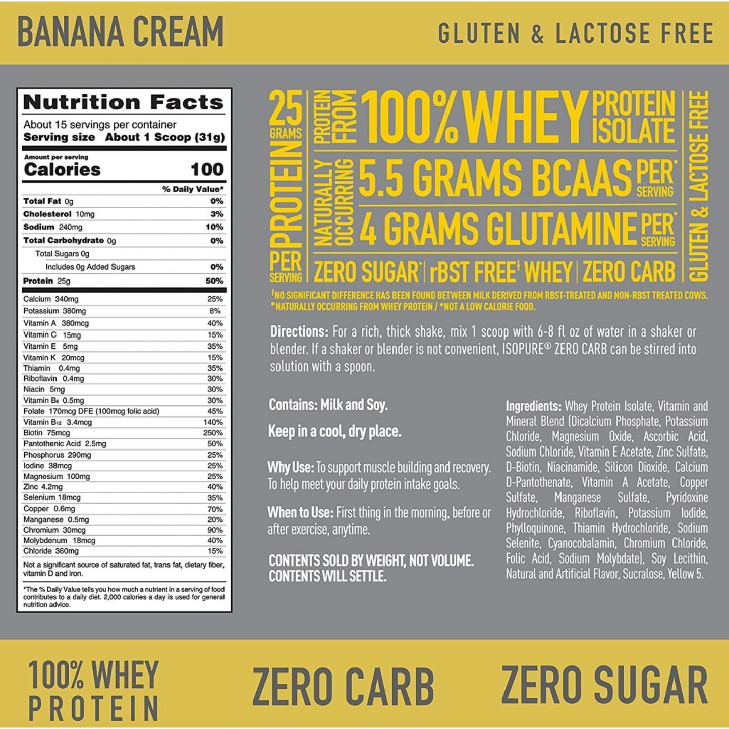 Zero Carb Protein 3LB - Suplefit Mx