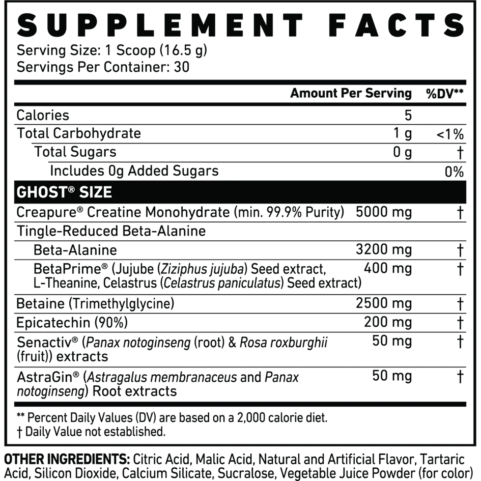 Ghost Size - Suplefit Mx