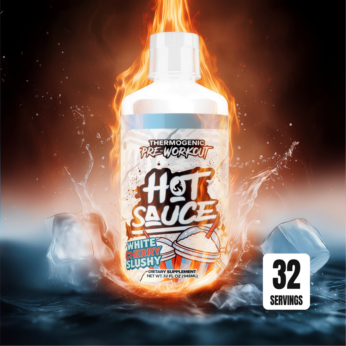 Pre-Entreno Liquido Termogénico Hot Sauce 946 ml
