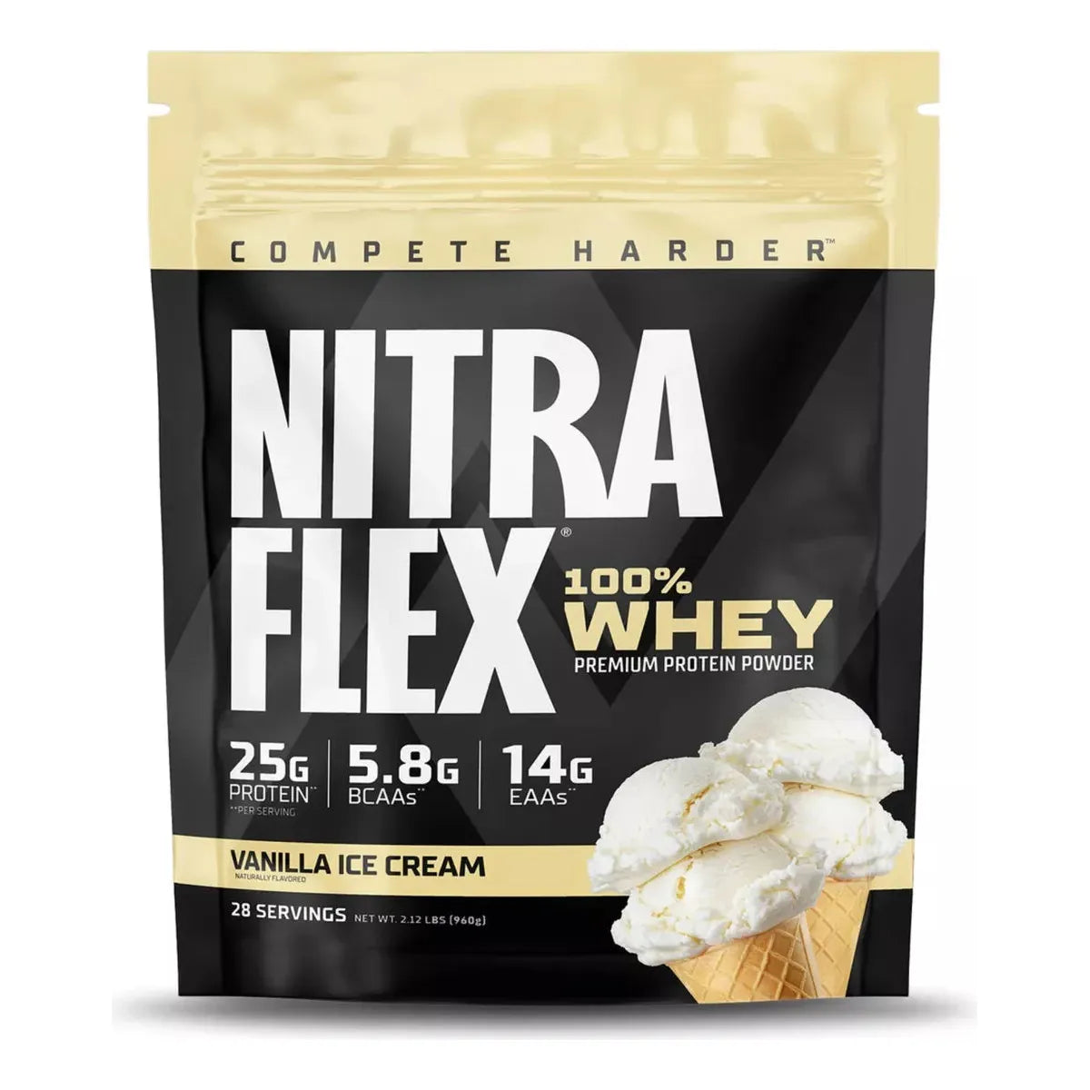 Nitraflex 100% Whey Premium Protein Powder 2.12 lb