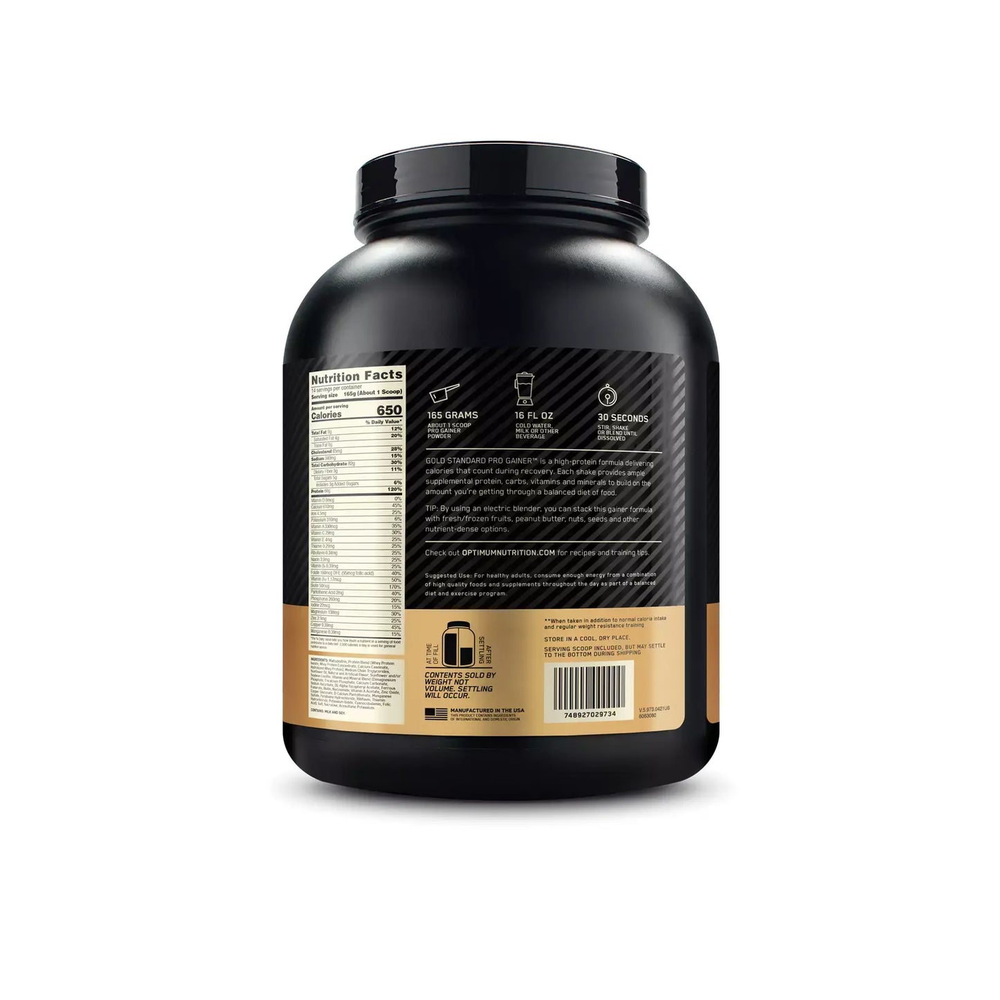 Gold Standard Pro Gainer 5LB - Suplefit Mx