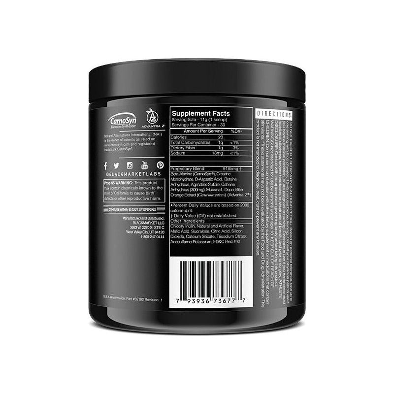 Bulk Blackmarket Adrenolyn Pre Workout 30 Servicios Dlc P3 - Suplefit Mx
