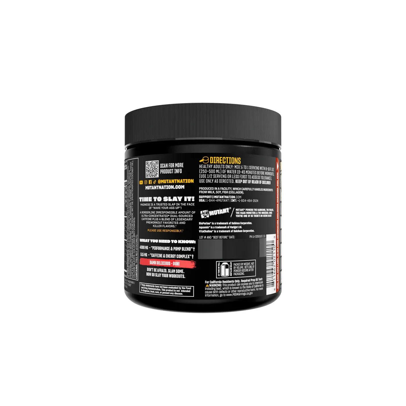 Madness Pre Entreno 30 servicios - Suplefit Mx