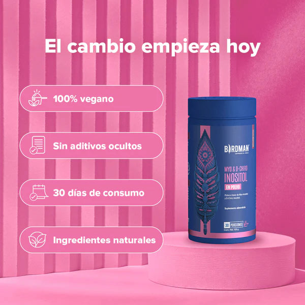 MYO & D-CHIRO INOSITOL EN POLVO - Suplefit Mx