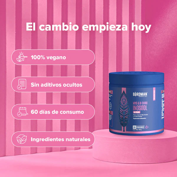 MYO & D-CHIRO INOSITOL EN POLVO - Suplefit Mx