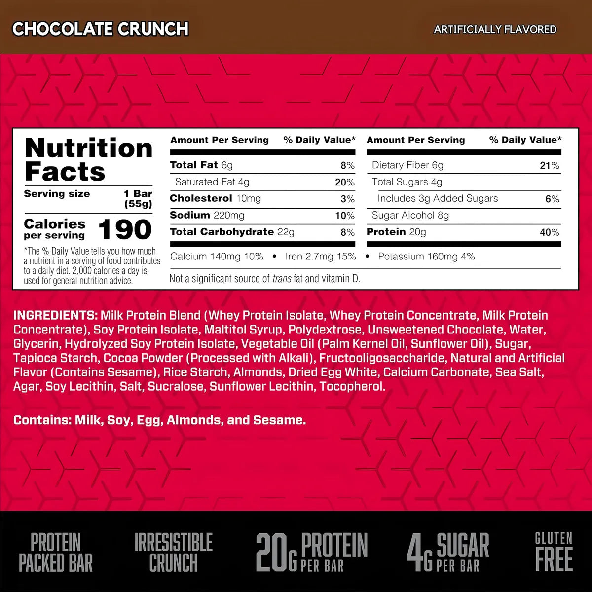 BARRA PROTEICA BSN PROTEIN CRISP 12 PACK - Suplefit Mx