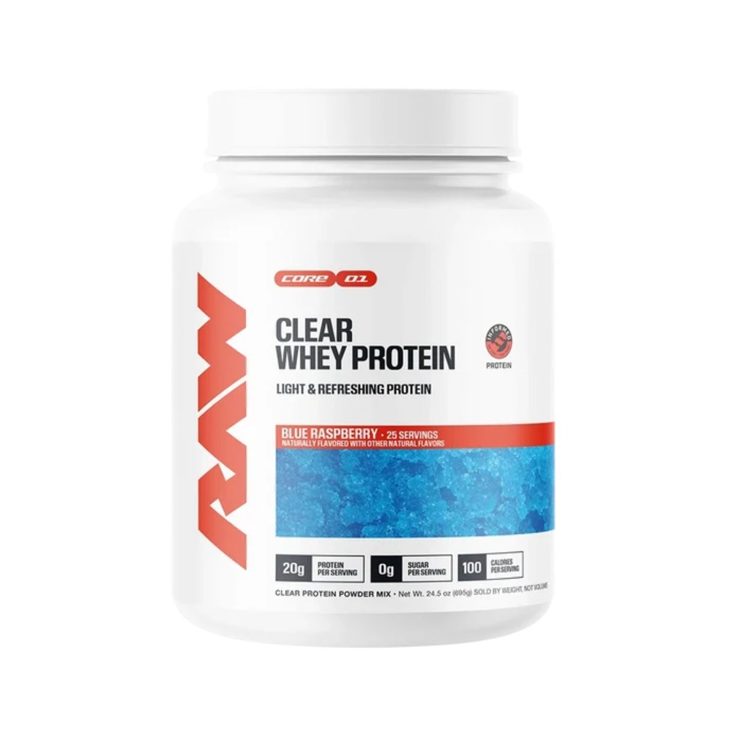 PROTEINA RAW CLEAR WHEY 25 SERVICIOS