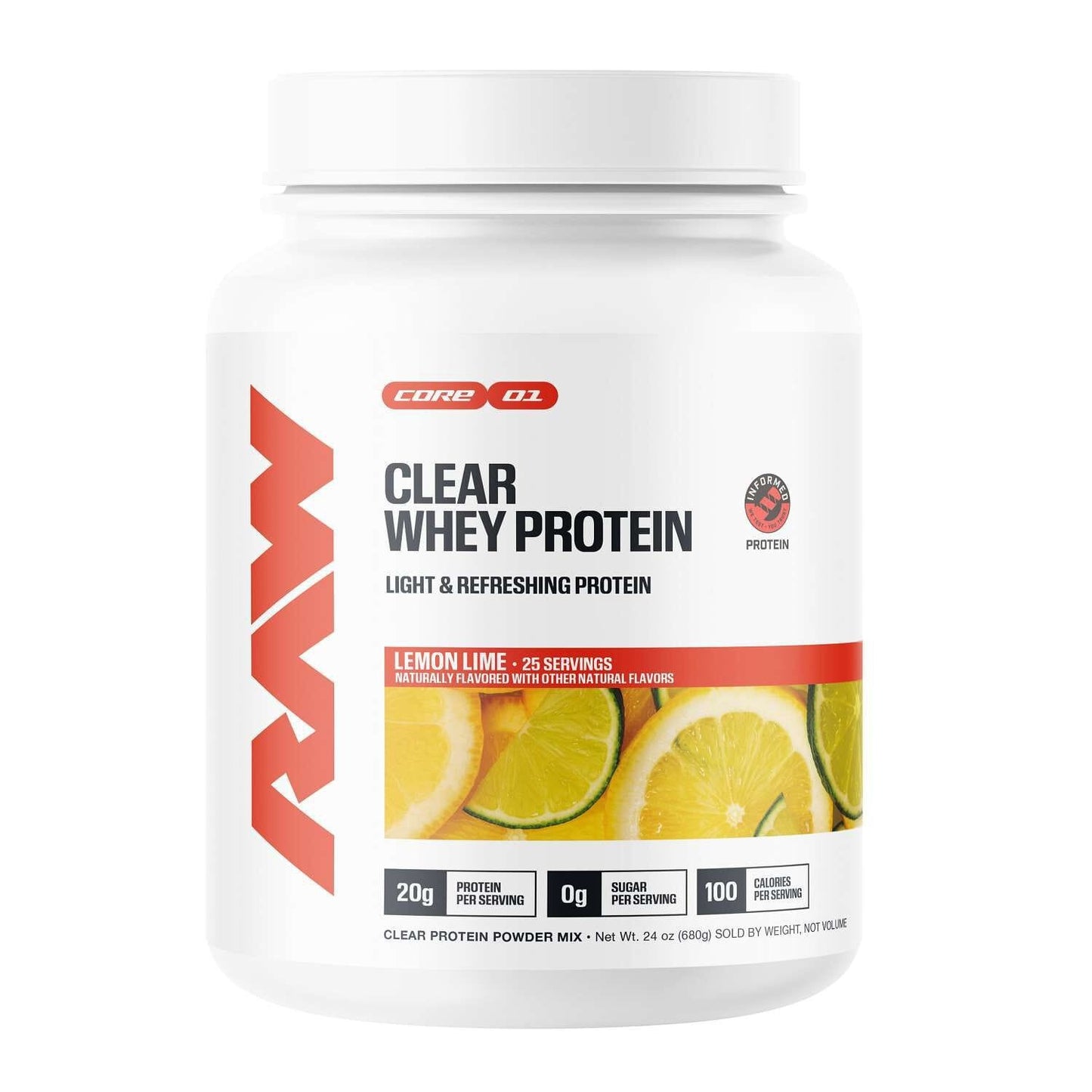 PROTEINA RAW CLEAR WHEY 25 SERVICIOS