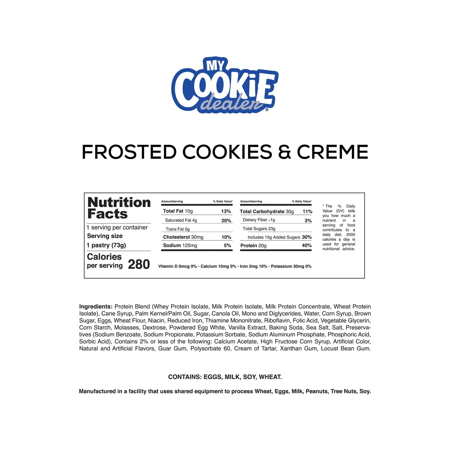 MY COOKIE DEALER PROTEIN PASTRY 12 PACK - Suplefit Mx