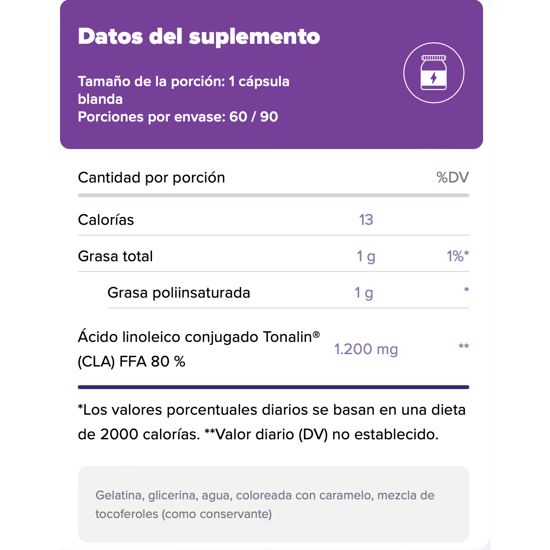 Tonalin CLA 1200mg - Suplefit Mx