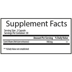 LIONS MANE 60 CAPS