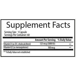 VITAMIN D3 + VITAMIN K2 60 CAPS