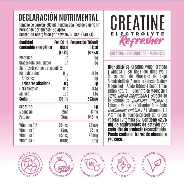 CREATINE REFRESHER 30 SERV - Suplefit Mx