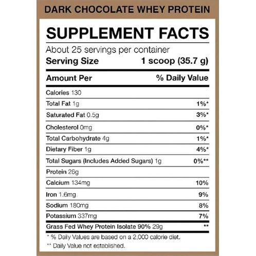 Grass Fed Whey Isolate Protein 25 Servicios - Suplefit Mx