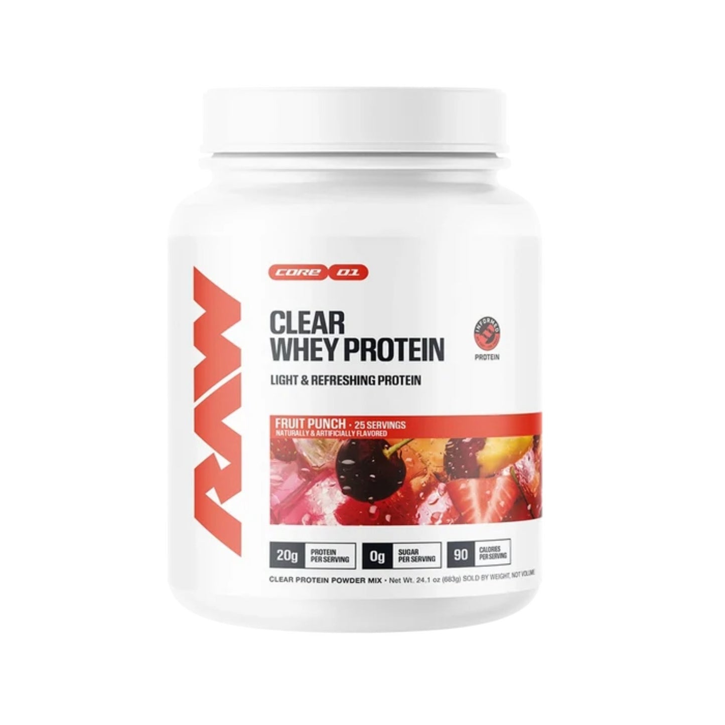 PROTEINA RAW CLEAR WHEY 25 SERVICIOS