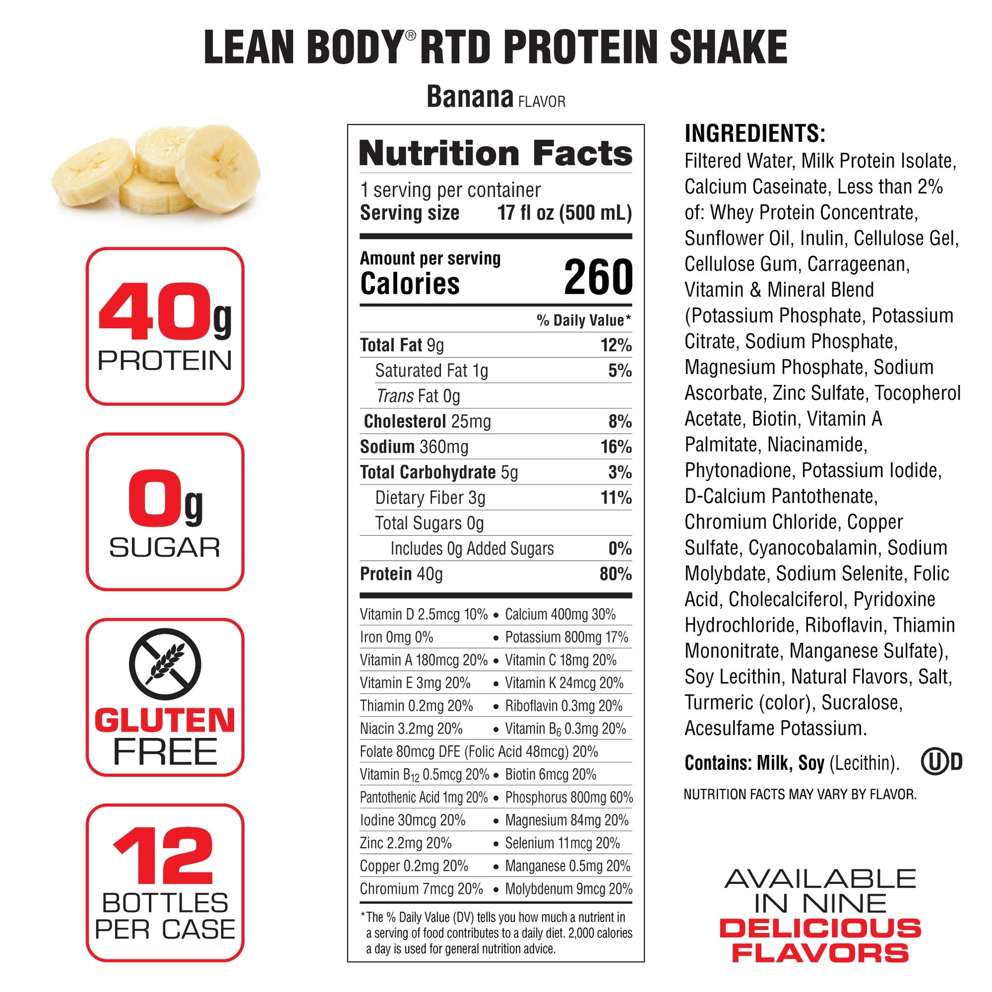 Lean Body Ready Bebida De Proteína 12 Pack 17 Oz - Suplefit Mx