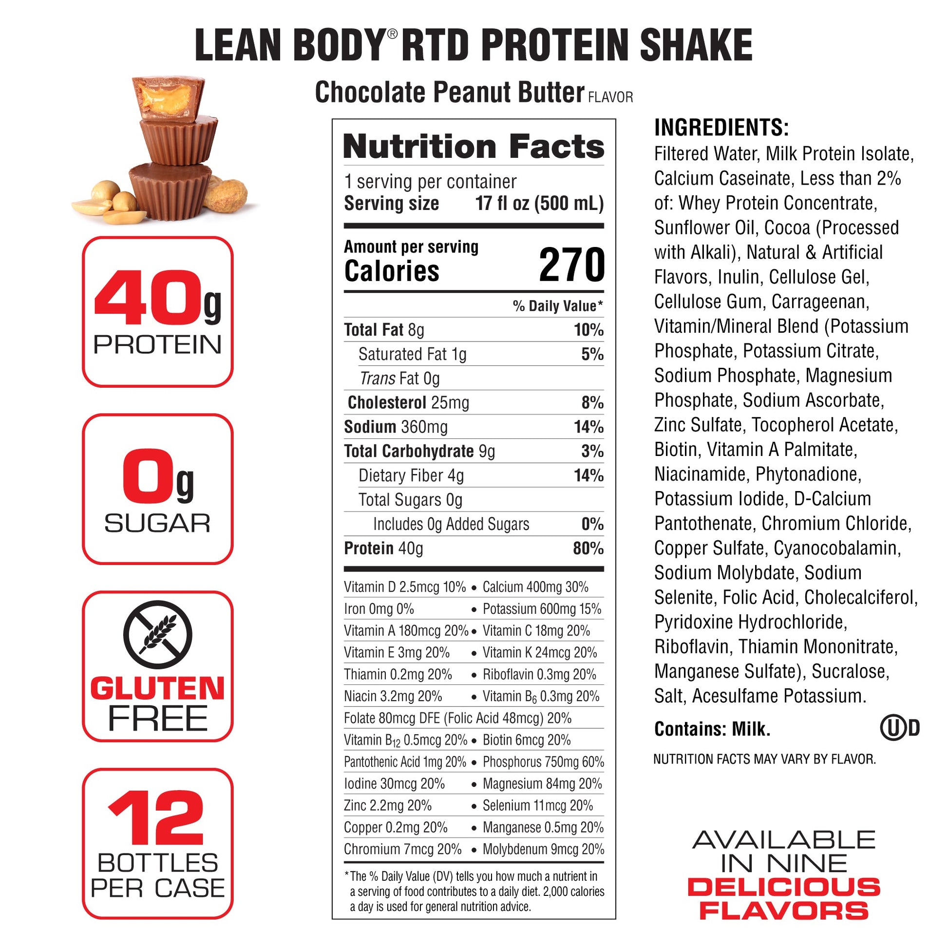 Lean Body Ready Bebida De Proteína 12 Pack 17 Oz - Suplefit Mx
