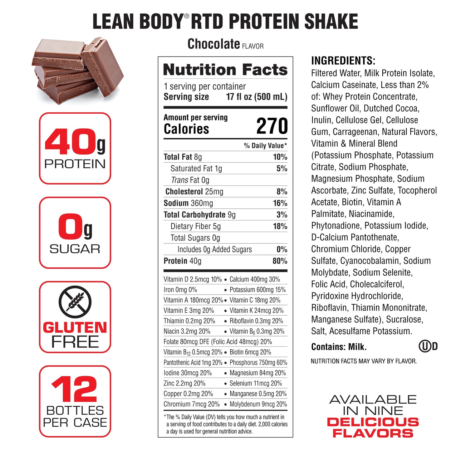 Lean Body Ready Bebida De Proteína 12 Pack 17 Oz - Suplefit Mx