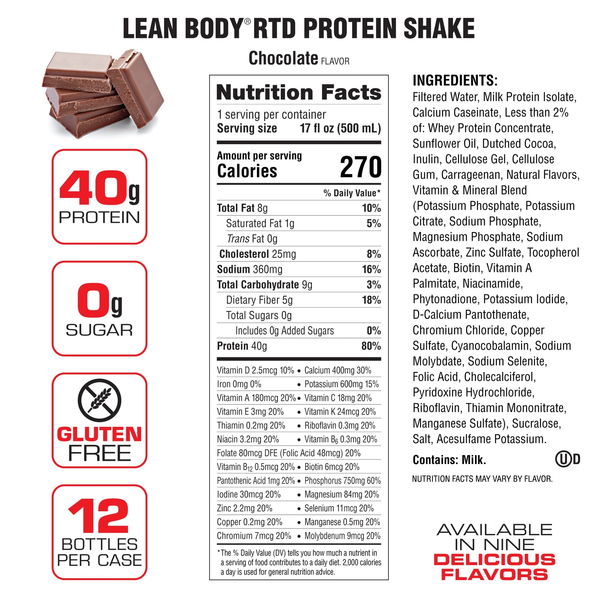 Lean Body Ready Bebida De Proteína 12 Pack 17 Oz - Suplefit Mx