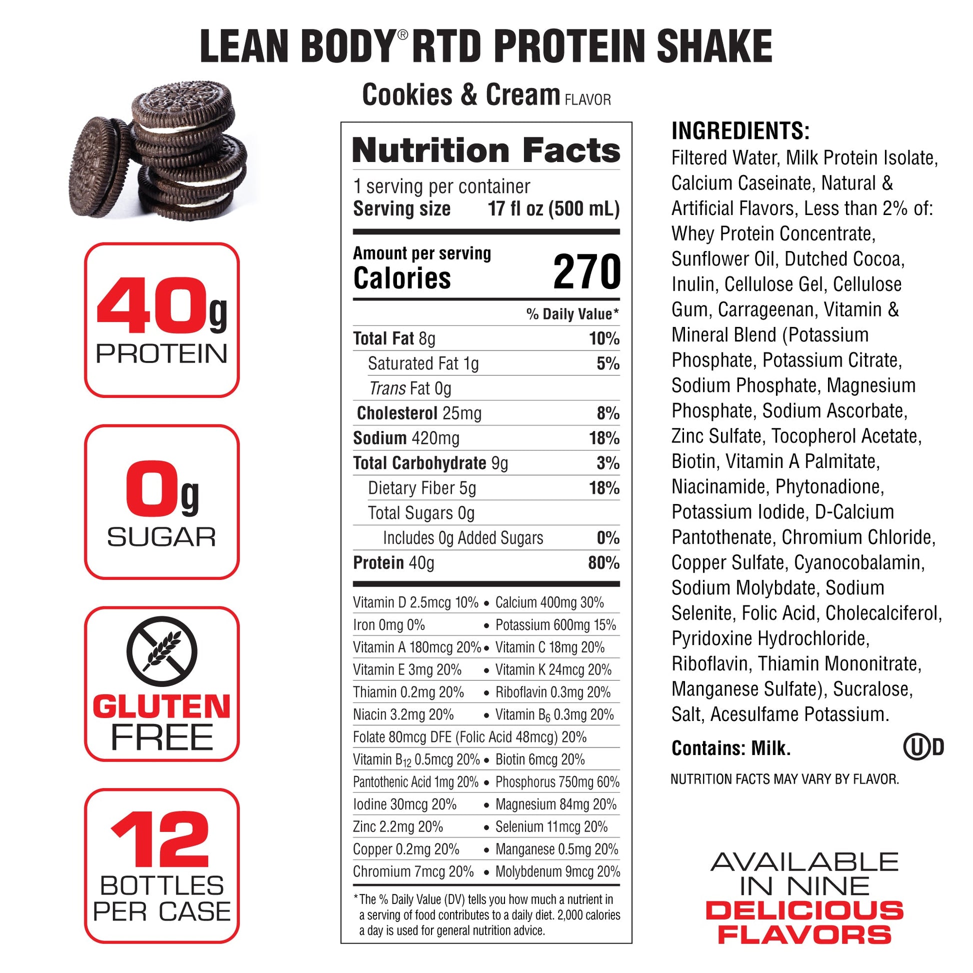 Lean Body Ready Bebida De Proteína 12 Pack 17 Oz - Suplefit Mx