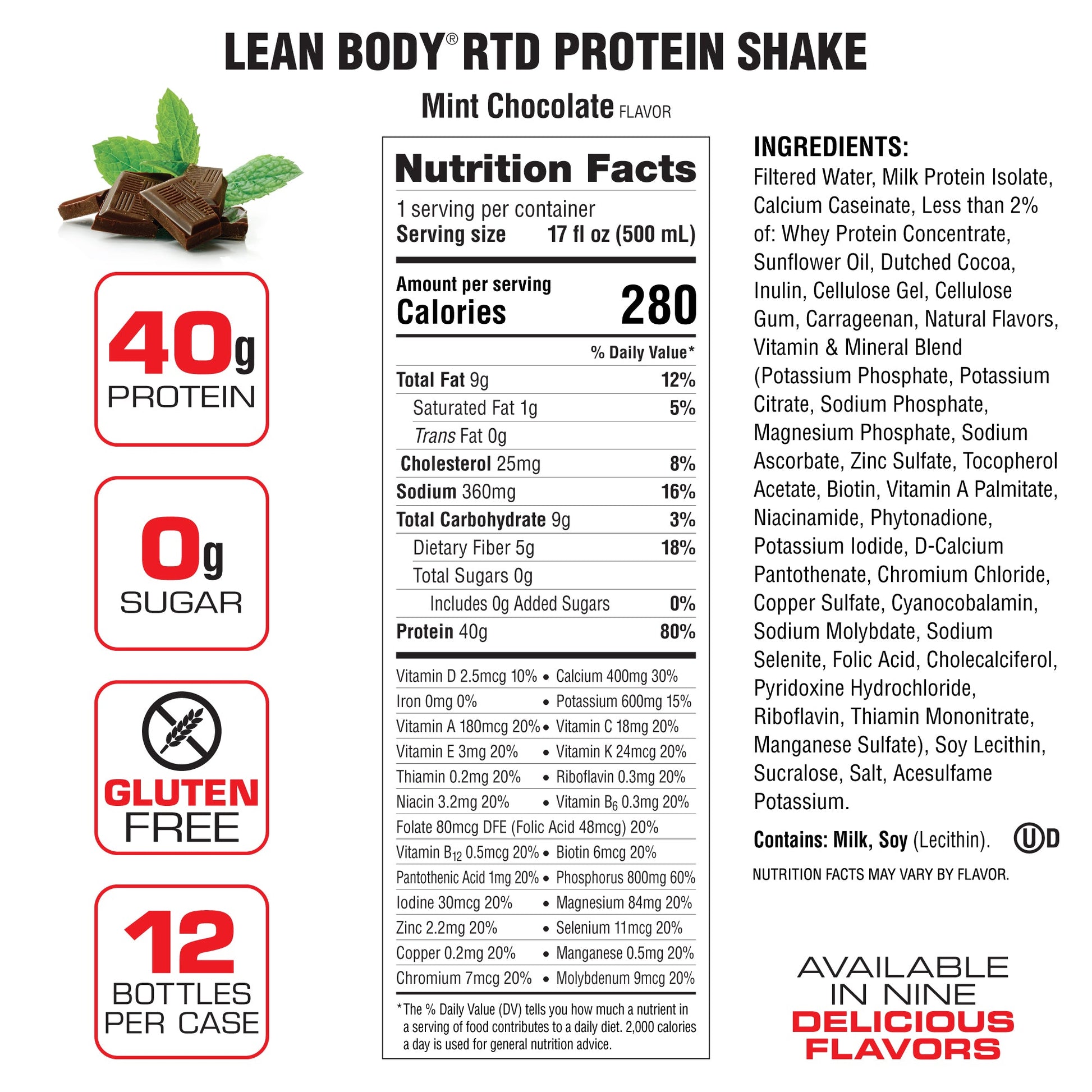 Lean Body Ready Bebida De Proteína 12 Pack 17 Oz - Suplefit Mx