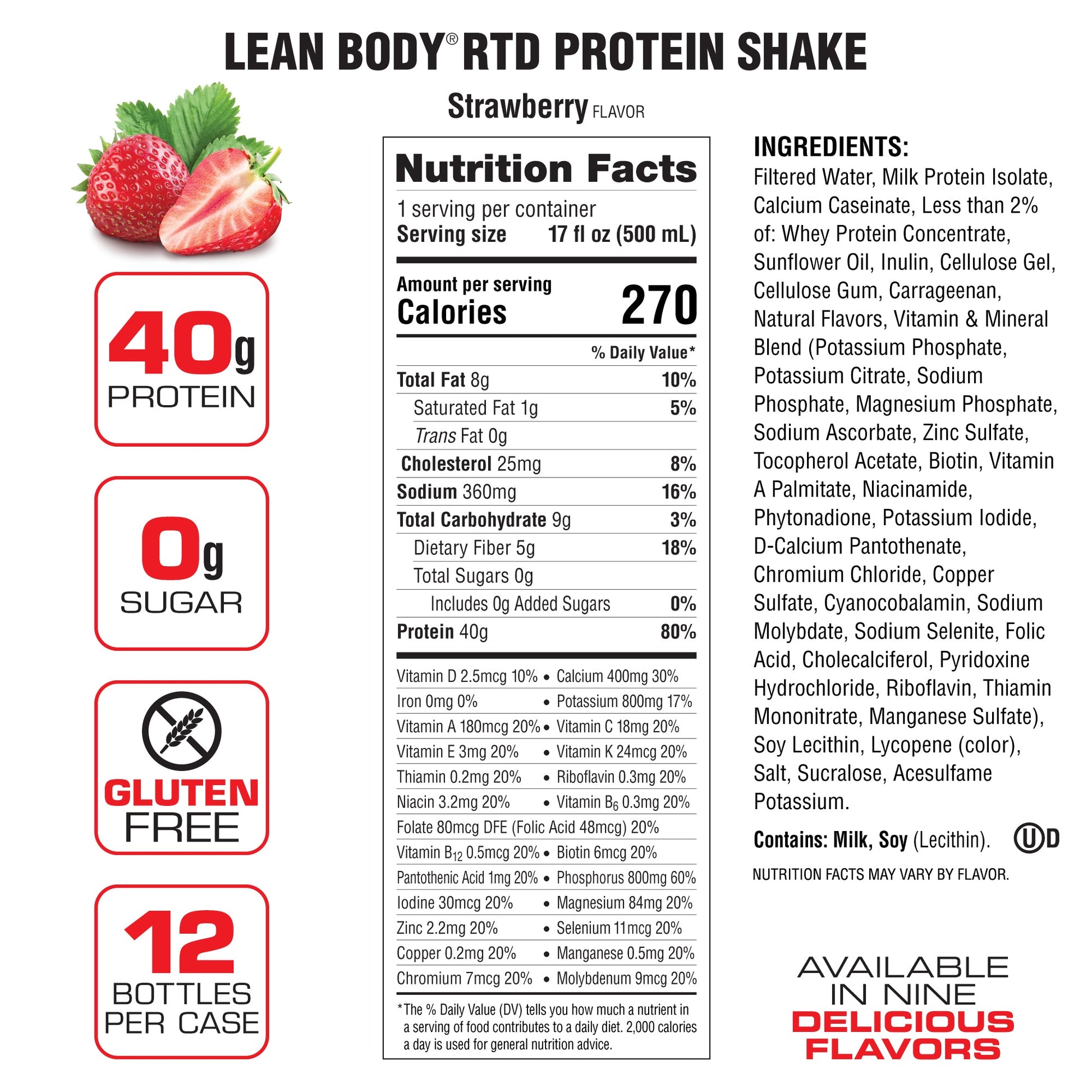 Lean Body Ready Bebida De Proteína 12 Pack 17 Oz - Suplefit Mx