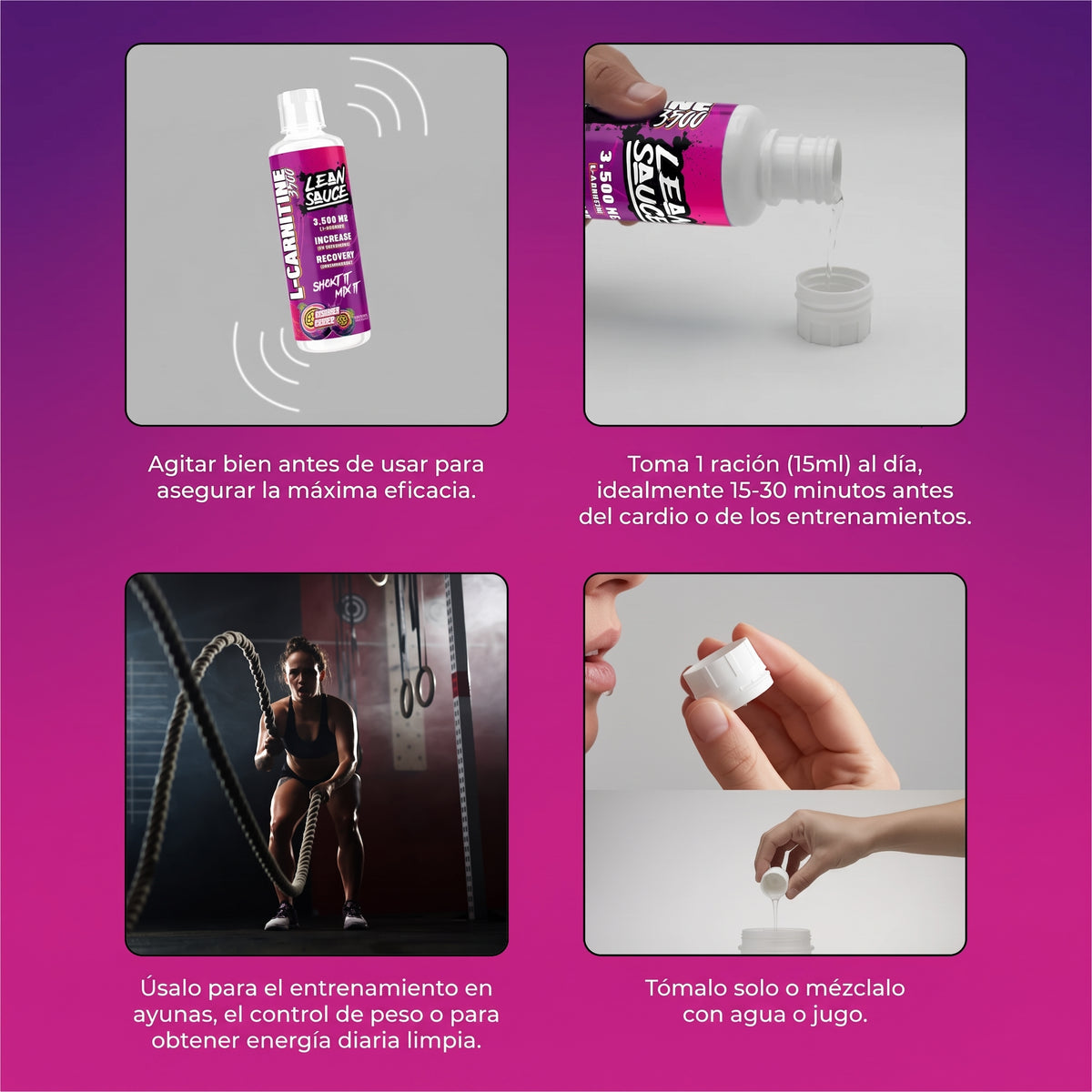 Lean Sauce L-Carnitina Liquida 3500 mg