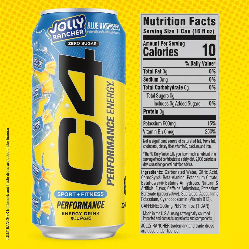 C4 Original Energy Bebida Pack 12 Latas - Suplefit Mx