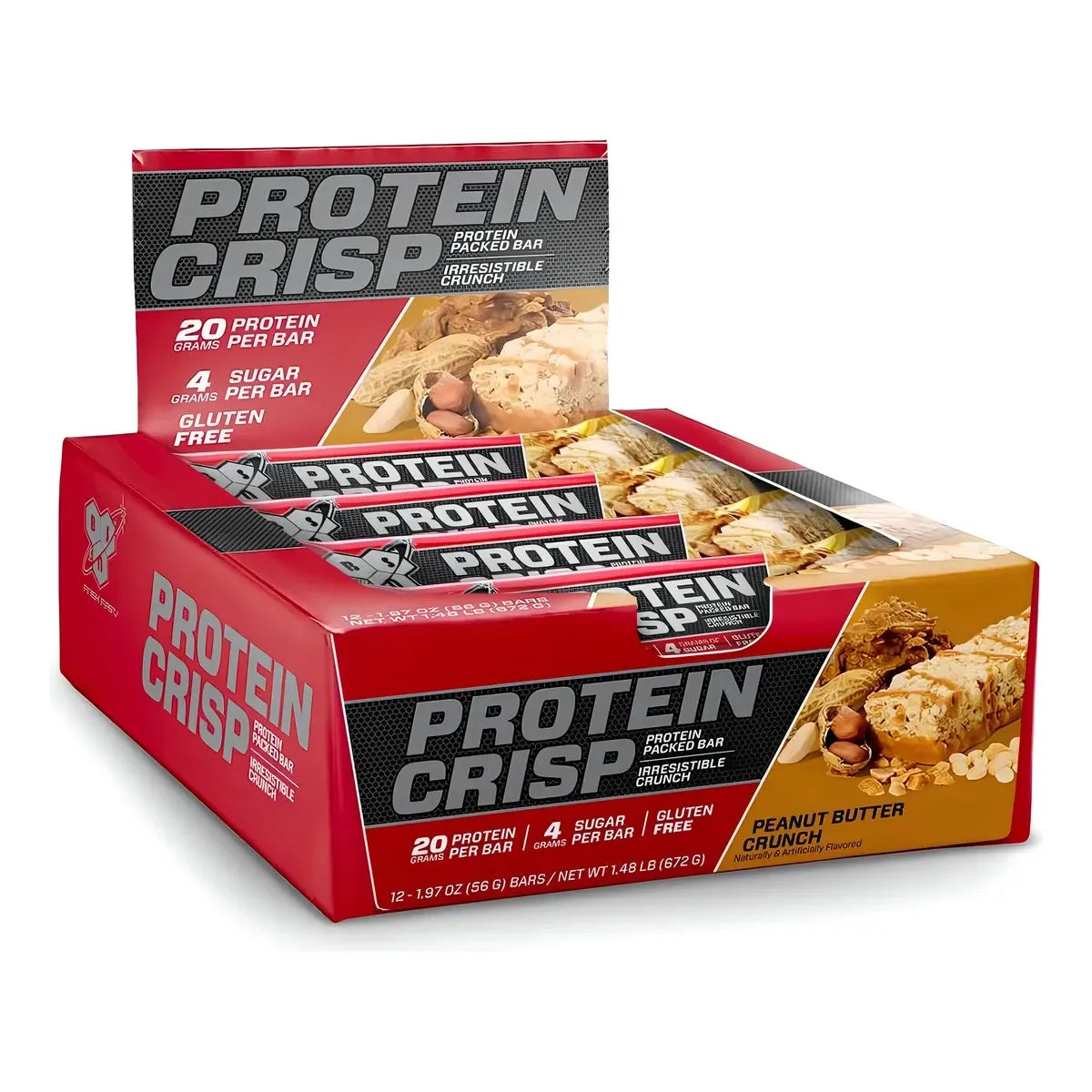 BARRA PROTEICA BSN PROTEIN CRISP 12 PACK - Suplefit Mx