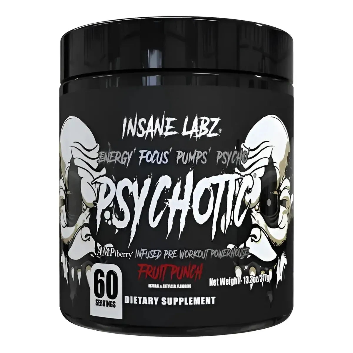 PRE-ENTRENO PSYCHOTIC BLACK 60 SERVICIOS - Suplefit Mx