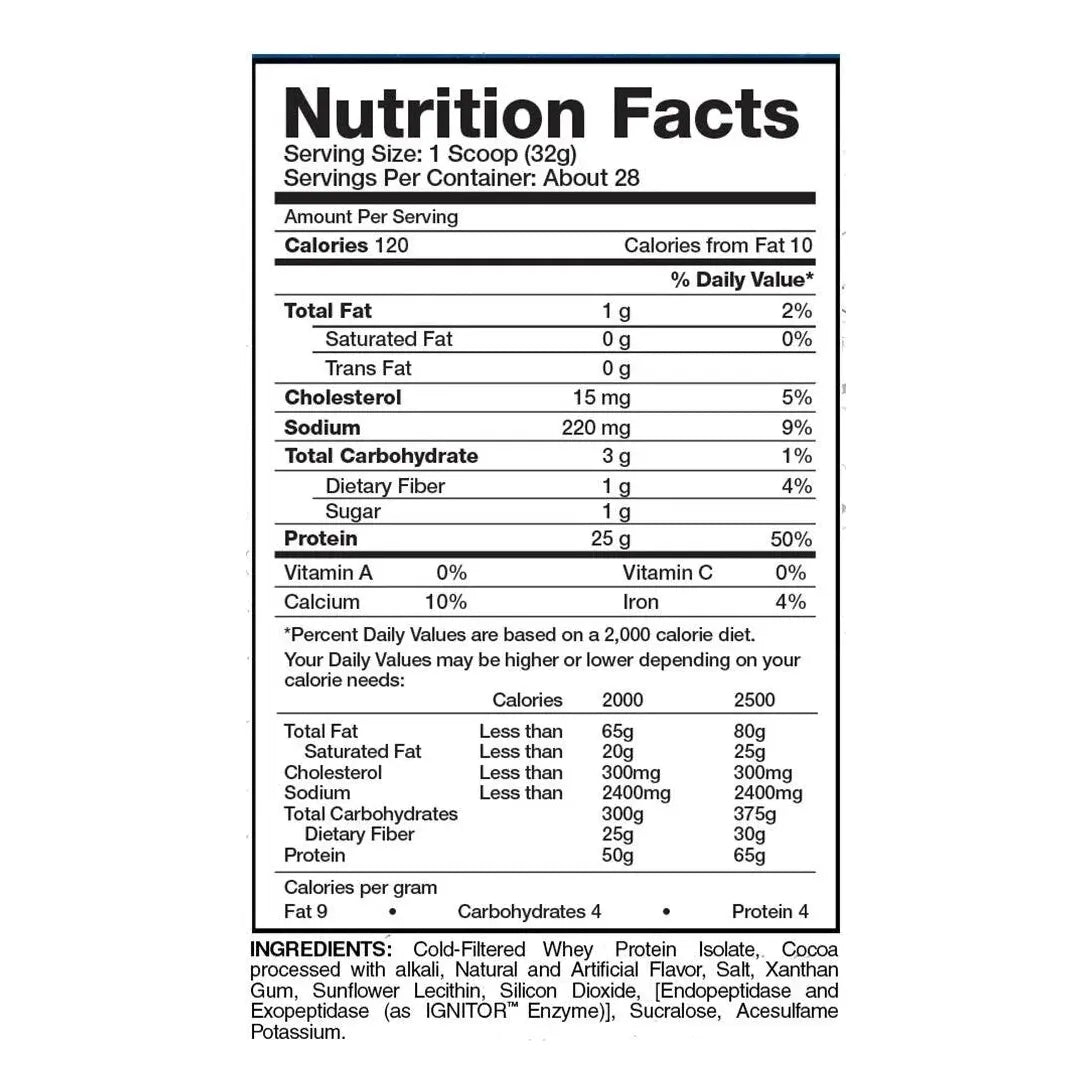 ISOJECT ULTRA-PURE WHEY ISOLATE PROTEIN POWDER 26 SERVICIOS