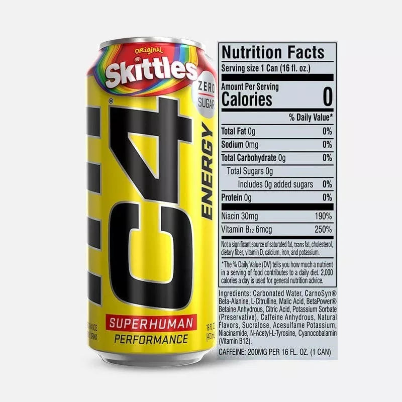 C4 Original Energy Bebida Pack 12 Latas - Suplefit Mx