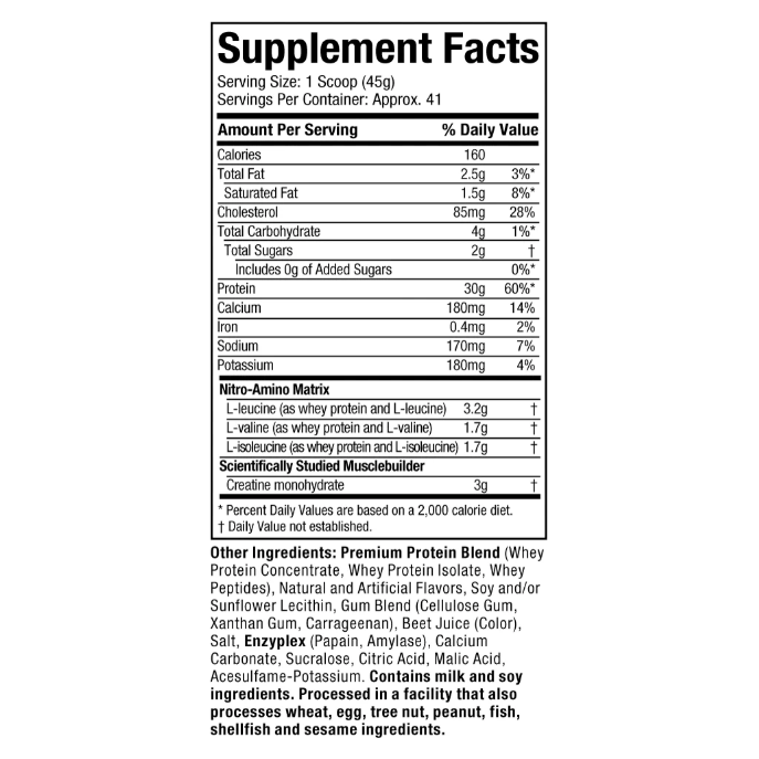 Nitro Tech Whey Protein 10LB