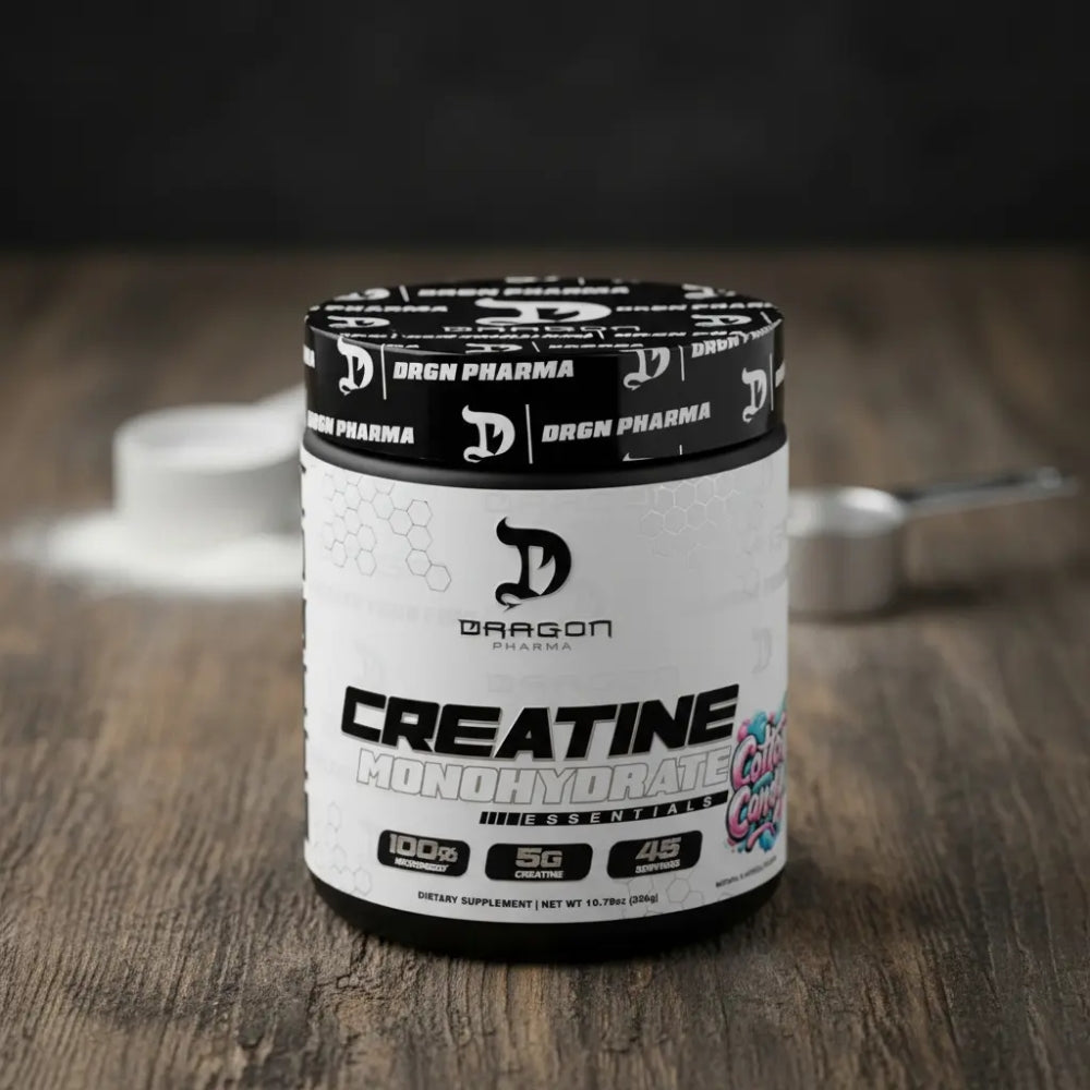 Creatina Dragon Pharma Monohidratada 100% Micronizada Saborizada 45 servicios