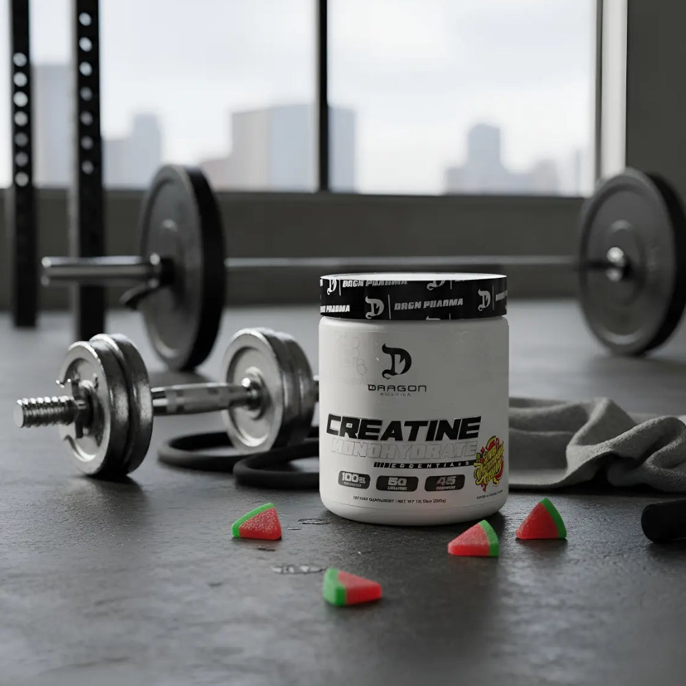 Creatina Dragon Pharma Monohidratada 100% Micronizada Saborizada 45 servicios