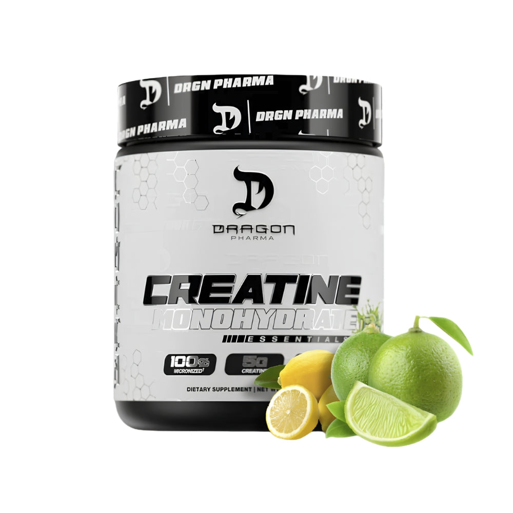 Creatina Dragon Pharma Monohidratada 100% Micronizada Saborizada 45 servicios
